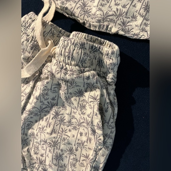 Mebie Baby Palm Tree Linen Cotton Set: 6-12 months - Picture 5 of 9